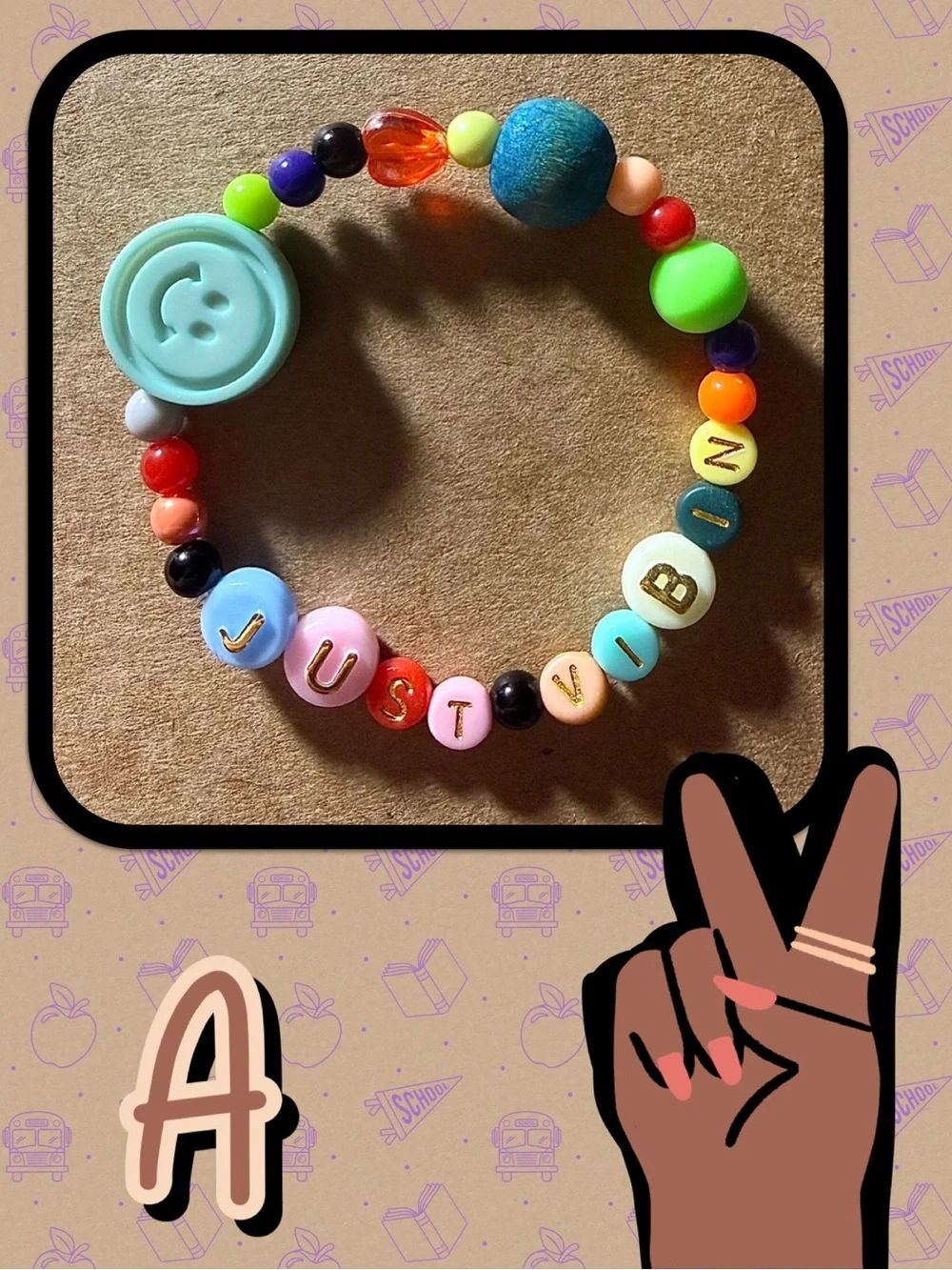 JUST VIBIN’ Beaded Stretch Bracelets for Tween, Teens and Young Adults